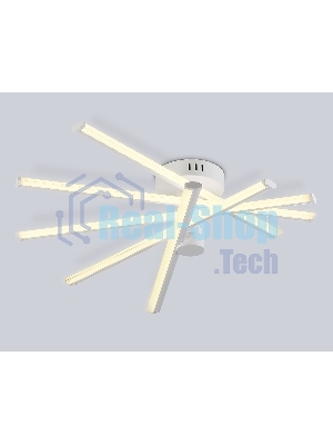 Потолочный светодиодный светильник Ambrella light FL6221 WH белый 70W 3000K-6400K 605*605*170 (ПДУ ИК)