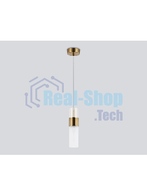 Подвесной светильник LH55111 BS/FR/TI латунь/белый матовый/янтарь E14 max 40W D55*1500
