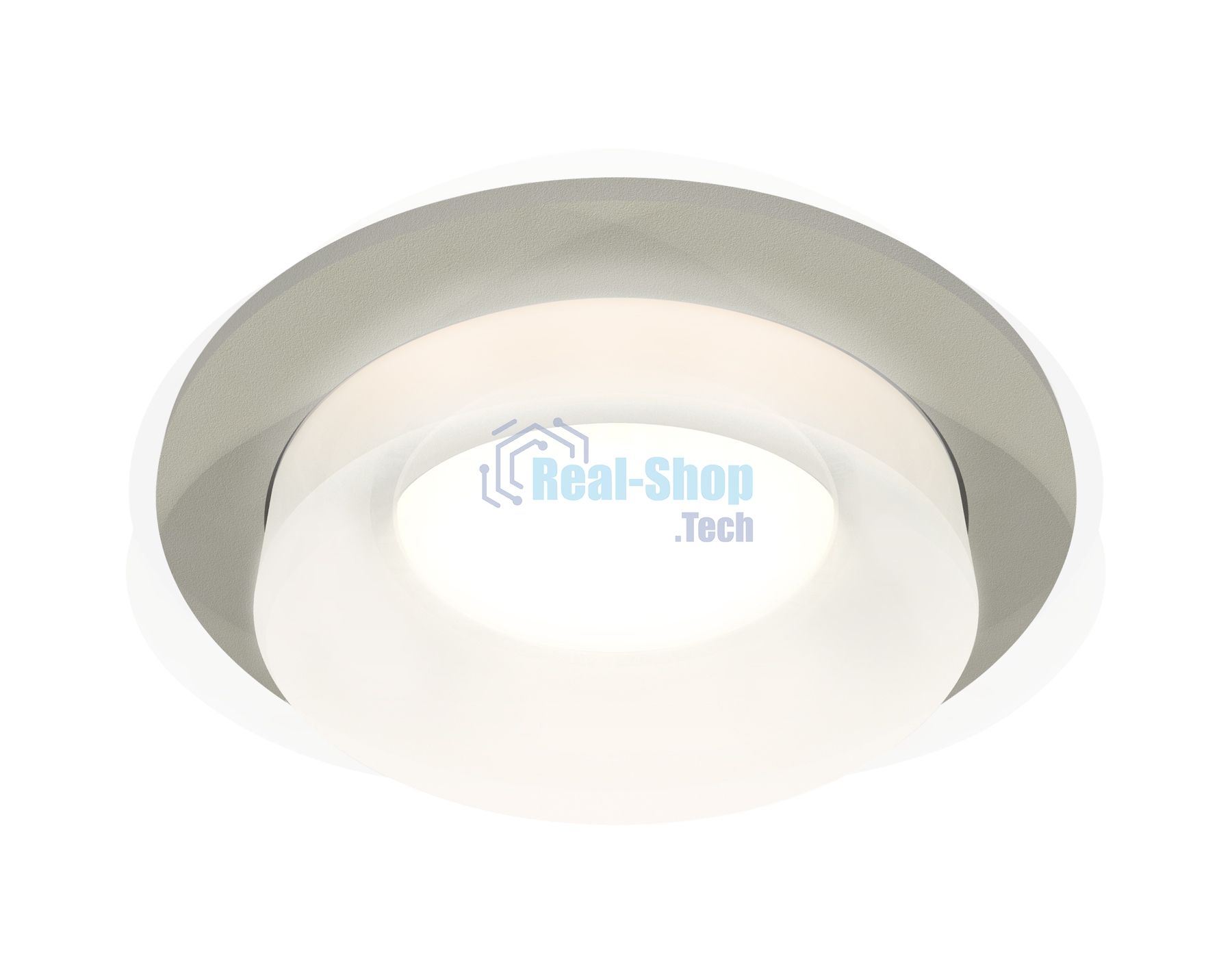 Комплект встраиваемого светильника Ambrella light XC7623041 SGR/FR серый песок/белый матовый MR16 GU5.3 (C7623, N7165)