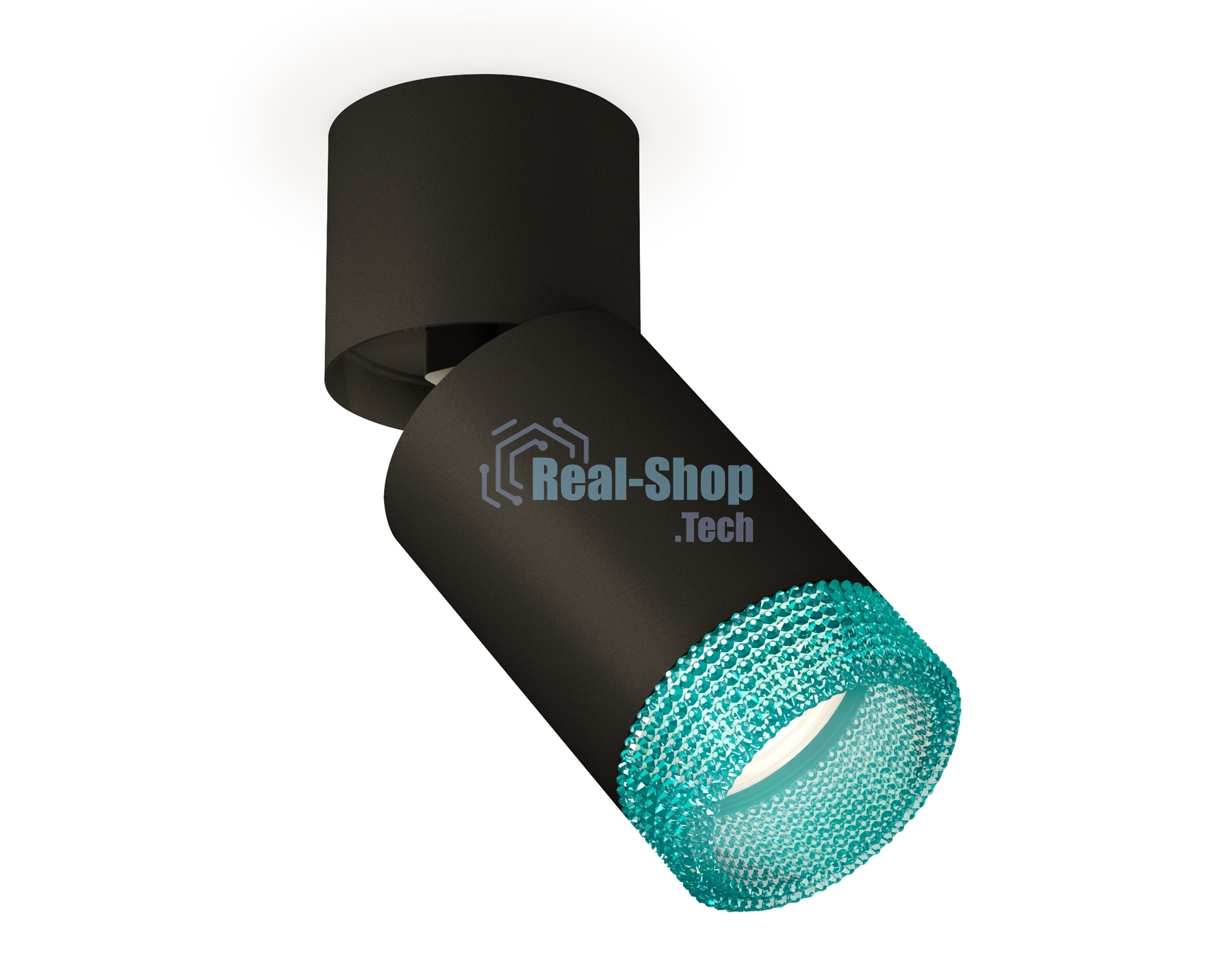 Светильник Ambrella Light XM6313063 SBK/BK/BL черный песок/черный/голубой MR16 GU5.3 (A2221, C6313, N6153)