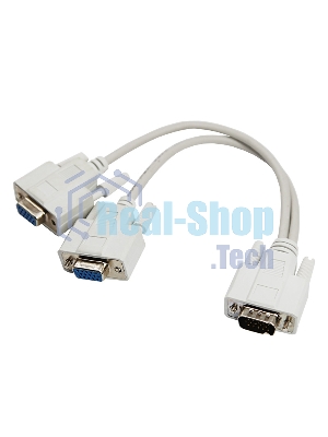 Переходник штекер Rexant VGA - 2 гнезда VGA, провод