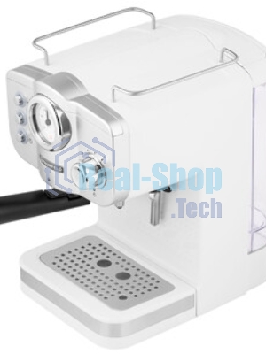 Кофеварка рожковая Maunfeld MF-735WH PRO белый, исп. кофе - молотый, 1.25 л, 1100 Вт, 15 бар