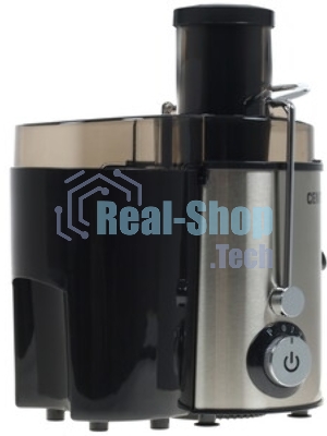 Соковыжималка Centek CT-1209 стальной/чёрный, центробежная, 600 Вт, 500 мл, механическое