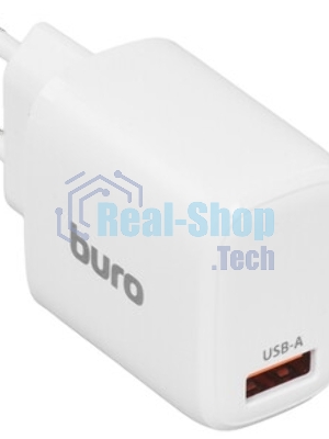 Сетевое зарядное устройство Buro BUWG1 3A QC белый