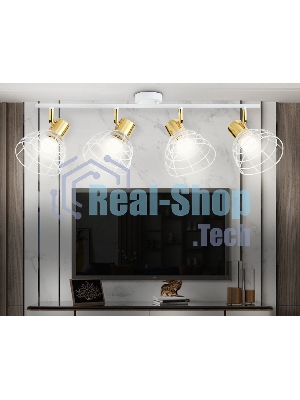 Светильник Ambrella light TR8603/4 WH/GD белый/золото E27*4 max 40W 465*154*230