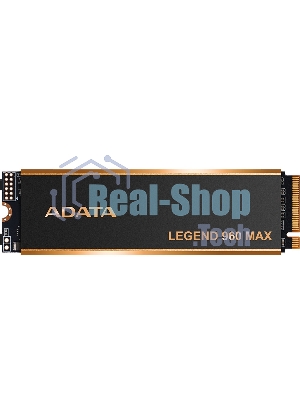 Накопитель SSD ADATA LEGEND 960 MAX, 1Tb, PCIe 4.0 x4, M.2 2280, NVMe, R/W 7400/6000, с радиатором