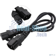 Кабель монитор-компьютер (UPS->уст-во) ExeGate Power EC-1P (С13->С14) VDE-250V-3*0,75-CU, 10A, 1м