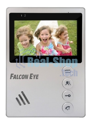 Видеодомофон Falcon Eye VISTA цветной, подключение 2-х вызывных панелей, без трубки (Hands Free), управление электрозамком, цвет корпуса: белый, нап