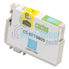 Картридж струйный Cactus CS-EPT0805 светло-голубой (11,4 мл) для Epson Stylus Photo P50/PX650/PX660/PX700/PX700W/PX710/PX710W/PX720/PX720WD/PX800/PX800FW/PX810/PX810FW/PX820/PX820FWD/R265/R285/R360/RX560/RX585/RX685