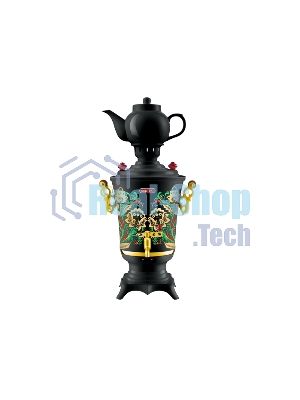 Самовар Centek CT-0093 черный/хохлома