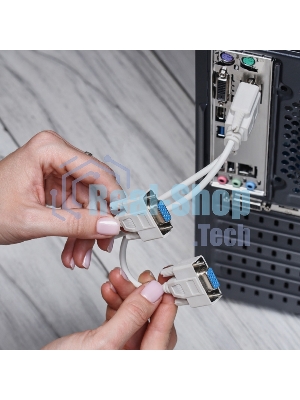 Переходник штекер Rexant VGA - 2 гнезда VGA, провод
