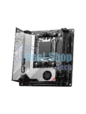 Материнская плата MSI MPG B650I EDGE WIFI, AM5, AMD B650, 2xDDR5, 4xSATA, 2xM.2, 1xPCI-E 4.0 x16, 1xHDMI, 1x 2.5Gb LAN, 3xUSB-A 3.2 Gen 2, 2xUSB-A 3.2 Gen 1, 1xUSB-C 3.2 Gen 2x2, 3x3.5 мм, 7.1, Mini-ITX