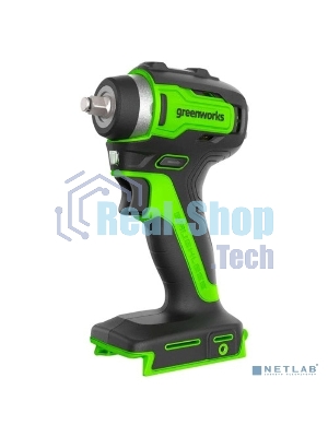 Гайковерт ударный аккумуляторный GreenWorks GD24IW200, 24v, 200 Нм, без АКБ и ЗУ (3803607)