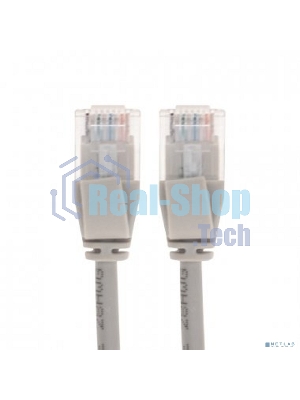 Патч-корд U/UTP Rexant cat.6a (10G), RJ45-RJ45, неэкранированный, 28AWG, LSZH, серый, 5 м