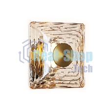 Светильник Ambrella light LH31035 BS/TI латунь/янтарь 6W 3000K 150*150*85