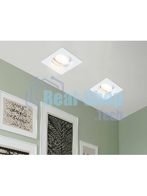 Встраиваемый поворотный точечный светильник Ambrella light TN102757 WH белый IP20 GU5.3 100*100*32