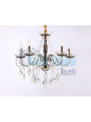 Светильник Ambrella light TR4949/5 SB/CL бронза/прозрачный E14/5 max 40W D620*585