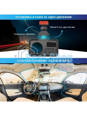 Видеорегистратор TrendVision Hybrid Signature Real 4K Max, 3840x2160, 3