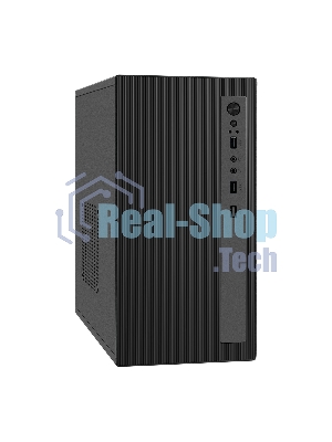 Компьютерный корпус Minitower ExeGate BAA-303M-AAA400 (mATX, БП AAA400 с вент. 8см, 2*USB, HD Audio, черный)
