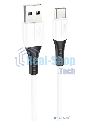 кабель USB Type-C/ HOCO HC-68582 X82/ 1m/ 3A/ Силикон/ White