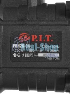 Перфоратор P.I.T. PBH26-C4, SDS-plus, 1200 Вт, 4,7 Дж, от сети