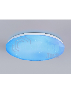 Светодиодный светильник RGB Ambrella light FZ418 WH белый IP20 66W 3000K-6500K+RGB D480*65 (ПДУ ИК)