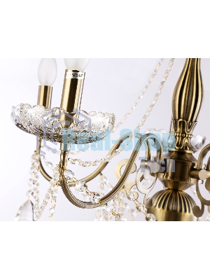 Светильник Ambrella light TR4949/5 SB/CL бронза/прозрачный E14/5 max 40W D620*585
