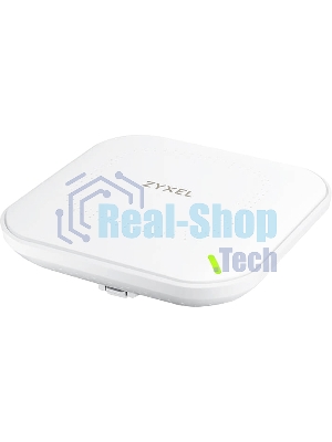 Гибридная точка доступа Zyxel NebulaFlex NWA90AX, WiFi 6, 802.11a/b/g/n/ac/ax (2,4 и 5 ГГц), MU-MIMO, антенны 2x2, до 575+1200 Мбит/с, 1xLAN GE, PoE, защита от 4G/5G, БП в комплекте