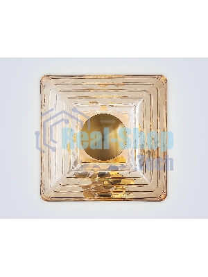Светильник Ambrella light LH31035 BS/TI латунь/янтарь 6W 3000K 150*150*85