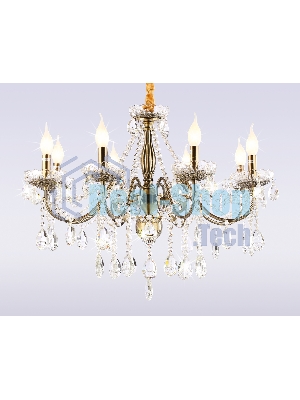 Светильник Ambrella light TR4950/8 SB/CL бронза/прозрачный E14/8 max 40W D620*585