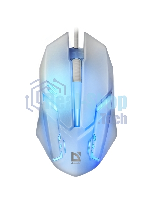 Мышь проводная Defender Cyber MB-560L белый, 1200 dpi, USB, кнопки - 3