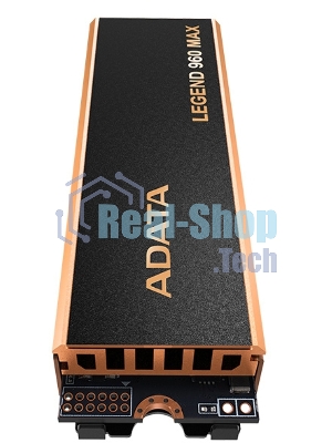 Накопитель SSD ADATA LEGEND 960 MAX, 1Tb, PCIe 4.0 x4, M.2 2280, NVMe, R/W 7400/6000, с радиатором