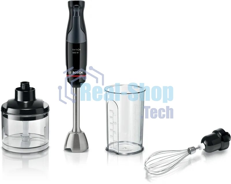 Блендер погружной Bosch MSM4B621 черный, 1000 Вт, 1 скорость