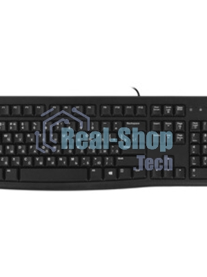 Клавиатура проводная Logitech K120 for business, USB черный (неоригинальная гравировка)