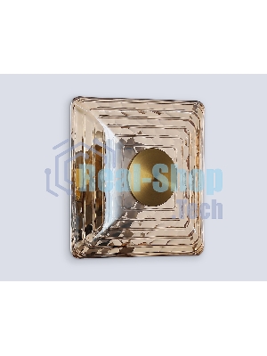 Светильник Ambrella light LH31035 BS/TI латунь/янтарь 6W 3000K 150*150*85