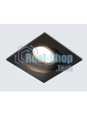 Встраиваемый поворотный точечный светильник Ambrella light TN102758 BK черный IP20 GU5.3 100*100*32