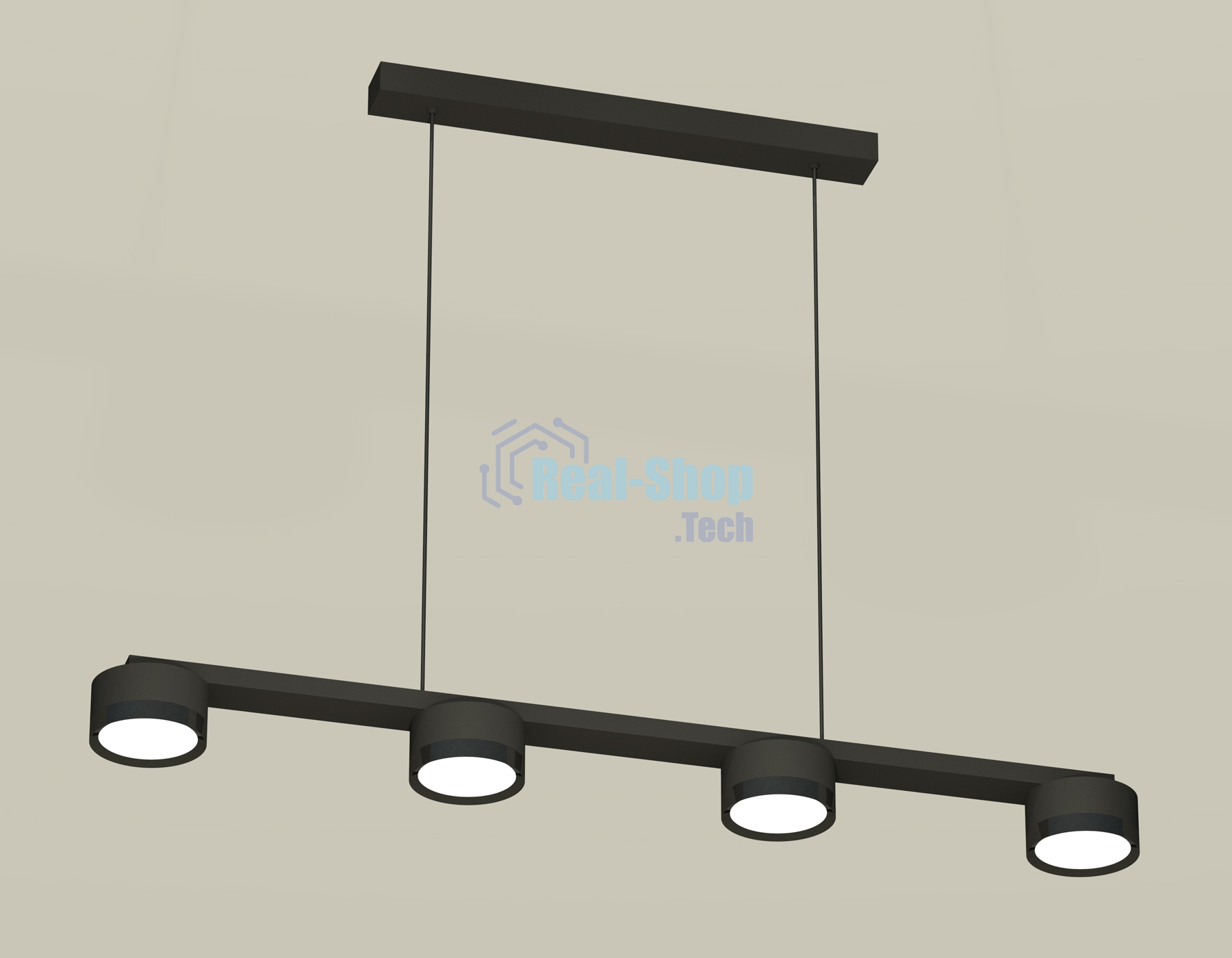 Светильник Ambrella light XB9152150/4 SBK/PBK черный песок/черный полированный GX53 (C9152, N8113)
