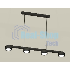 Светильник Ambrella light XB9152150/4 SBK/PBK черный песок/черный полированный GX53 (C9152, N8113)