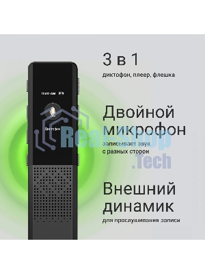 Диктофон Цифровой Digma DiVoice RV70 32Gb черный