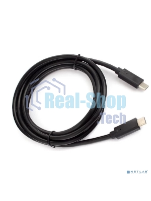 Кабель для зарядки ExeGate EX-CCP-USBC-CMCM-2M (USB Type Cm/Cm, 3A, 60W, 2м)