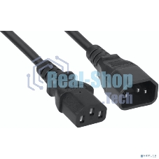 Комплект кабелей Filum FL-PC-C13/C14-C1-1.0-BK 5шт, ПВС-АП 3х1.0 С13 - C14, 220/250В, 10А, чёрный, 1м