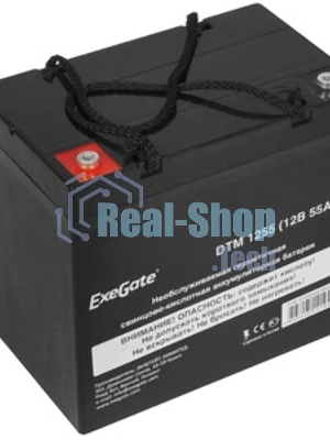 Аккумуляторная батарея ExeGate DT 1255 (12V 55Ah, болт М6)