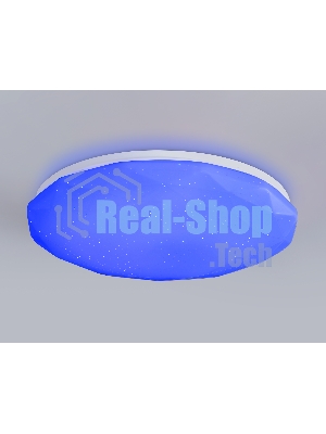 Светодиодный светильник RGB Ambrella light FZ418 WH белый IP20 66W 3000K-6500K+RGB D480*65 (ПДУ ИК)
