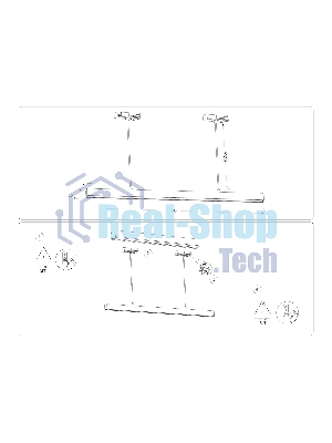 Трековый однофазный подвесной светодиодный светильник Ambrella light GL6782 WH белый LED 24W 3000K 600*22*1025