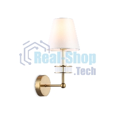 Настенный светильник Ambrella light LH71025 BS/WH латунь/белый E14 max 40W 210*150*355