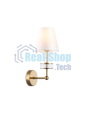 Настенный светильник Ambrella light LH71025 BS/WH латунь/белый E14 max 40W 210*150*355