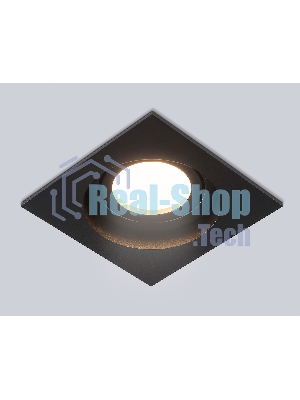 Встраиваемый поворотный точечный светильник Ambrella light TN102758 BK черный IP20 GU5.3 100*100*32