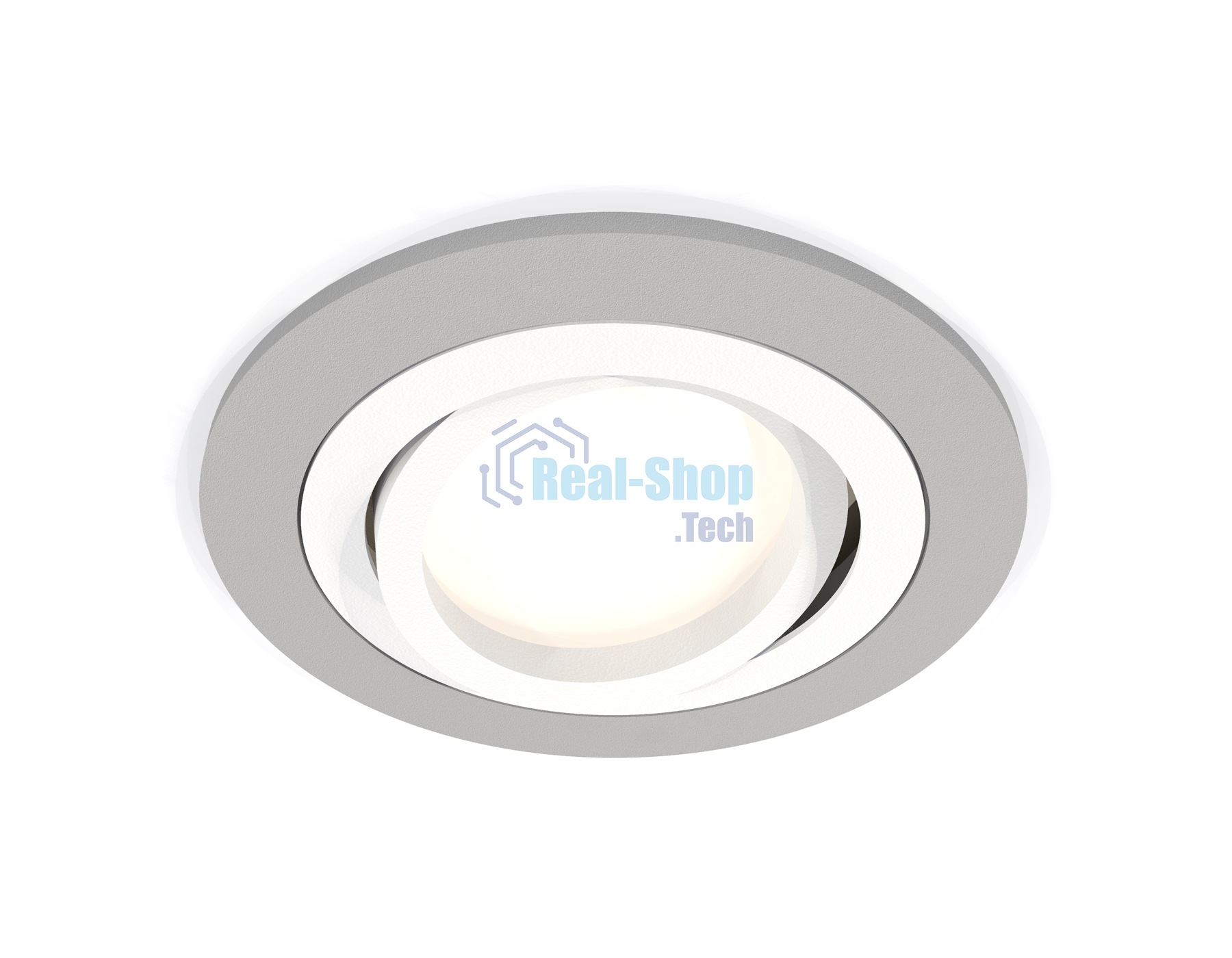 Комплект встраиваемого поворотного светильника Ambrella light XC7623080 SGR/SWH серый песок/белый песок MR16 GU5.3 (C7623, N7001)