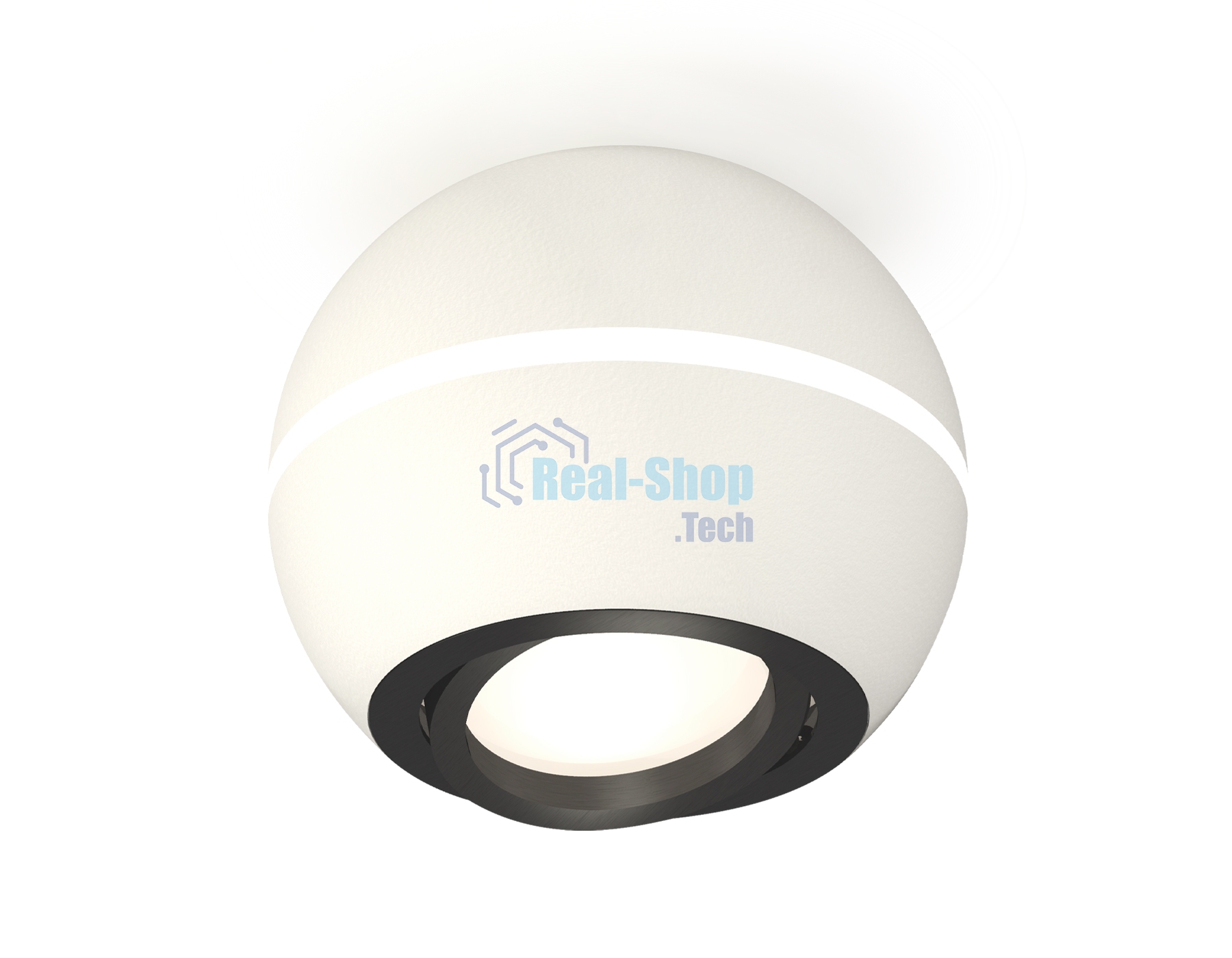 Светильник Ambrella Light XS1101021 SWH/PBK белый песок/черный полированный MR16 GU5.3 LED 3W 4200K (C1101, N7002)