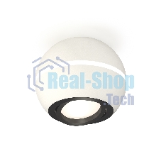 Светильник Ambrella Light XS1101021 SWH/PBK белый песок/черный полированный MR16 GU5.3 LED 3W 4200K (C1101, N7002)